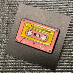 ピンバッジ カセットテープ レトロ