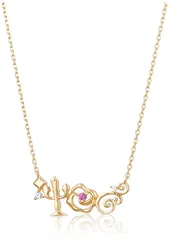[BLOOM] 『美女と野獣』【WEB】/シルバー イエローゴールドメッキ キュービックジルコニア ネックレス 0773-0817-0019-0000
