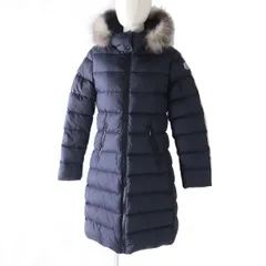 ★Siro.unagi様専用ページ★美品◎正規品 19-20AW MONCLER モンクレール ABELLE アベル レディースOK ワッペン・ファー・フード付ロングダウンコート 紺 14anni 164cmのサムネイル