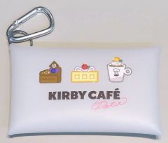 [중고]수납·휴대용 아이템 케이크 디자인 카라비나 첨부 클리어 케이스 그레이 [별의 커비 커비 카페]