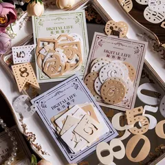 全6種 数字人生シリーズ ペーパー素材 紙もの コラージュ素材