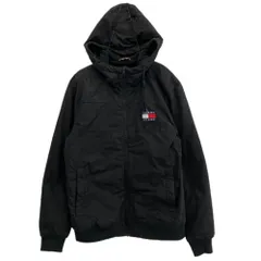 TOMMY HILFIGER トミーヒルフィガー DM0DM11177 Tommy jeans フリース シェル ジャケット ブラック系 M【中古】