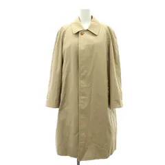 バーバリーズ Burberrys バルマカーンコート ステンカラーコート ライナー付き アウター ロング ノバチェック裏地 88 160 カーキベージュ /ES ■GY99