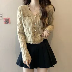 ニットカーディガン カーディガン レディース トップス 無地 開襟 秋物 ニットカーデ 長袖 セーター ニット ニットソー 羽織 オフィス 通勤 通学 シンプル カジュアル ファッション mrj278