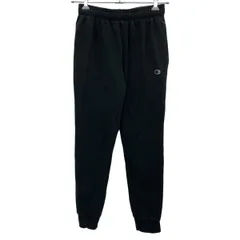 Champion スウェットパンツ M チャンピオン ブラック イージーパンツ ワンポイント ロゴ スポーティー 古着卸 アメリカ仕入 2504-258