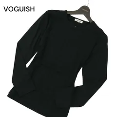 【新品 未使用】 VOGUISH ヴォーギッシュ ルパート 通年★ 長袖 カットソー ロンTシャツ Sz.M メンズ 黒のサムネイル