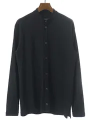 REGULATION Yohji Yamamoto レギュレーション ヨウジヤマモト 18AW スタンドカラーウールカーディガン ブラック サイズ：3のサムネイル