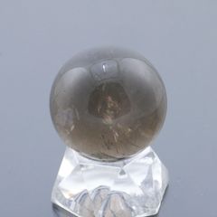 スモーキークォーツ丸玉 31.5mm 43.4g 天然石・置物 煙水晶 厄除け 除障 魔除け 破魔 台座は付属しません