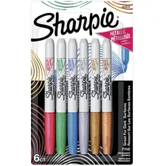 Sharpie シャーピー メタリック 油性マーカー 6色セット F 中字 油性ペン 2029678