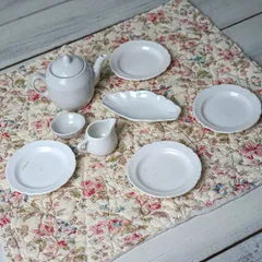 ディネット 2枚セット ショワジー おままごと フランスアンティーク ディネット 2枚セット ショワジー おままごと フランス