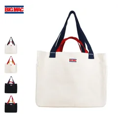 【新品】 BIG MAC ビッグマック ビッグ2WAYトートバッグ メンズ/レディース ホワイト/ブラック OS