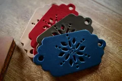 リニューアル:新色追加！カッティング手帳バンドタグ　ペンホルダーに◎トラベラーズノート ヘアゴムにも