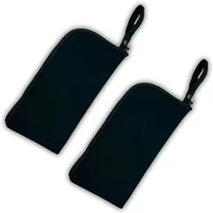 Rimikuru ペンライト ケース ポーチ サイリウム 黒 セット コンサート 推し活 収納 バッグ 持ち運び 軽量( 2個セット)