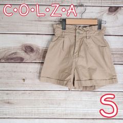 美品 COLZA レディース ショートパンツ ハーフパンツ 短パン ボトムス パンツ ズボン ストレッチ Sサイズ【ベージュ S】(2662 bbb500)
