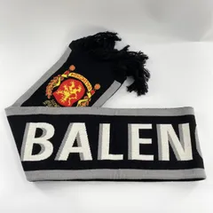 【中古】BALENCIAGA × ADIDAS サッカースカーフ ブラック グレー ホワイト バレンシアガ アディダス[10]のサムネイル