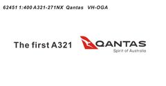 PandaModel カンタス航空 A321NX VH-OGA 1/400 62451