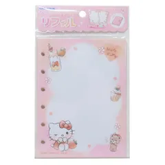 【メール便】ハローキティ シール帳リフィル シールバインダーリフィル サンリオ カミオジャパン シールシート10枚入り 小学生 子ども キャラクター グッズ 