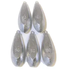 釣り用オモリ シンカー 【50号 5個】 セット (約1.0kg) 六角おもり 釣り 海 川 船 舟 つり フィッシング おもり オモリ 錘 六角錘 釣り用 六角 小田原 50号×5個 TSUNEYA シルバー