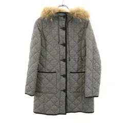 マッキントッシュフィロソフィー ハウンドトゥース柄 キルティングコート 36 ブラック 他 MACKINTOSH PHILOSOPHY 千鳥格子 中綿入り レディースのサムネイル