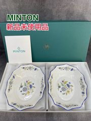 新品未使用品　MINTON ミントン ハドンホール　ブルースィート　オーバル　プレート　2個セット