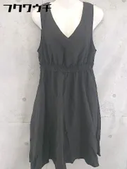 ◇ 179/WG NICOLE CLUB バックレースアップ ウエストゴム ノースリーブ 膝下丈 ワンピース サイズ38 グレー レディース 【中古】 【1103100020585】のサムネイル