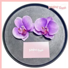 紫 胡蝶蘭髪飾り 成人式 結婚式 和装前撮り 浴衣 花火大会 和装 かんざし