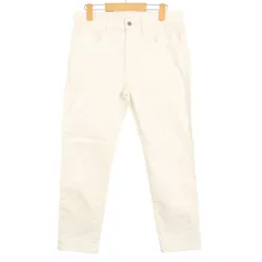 24SS★ UNIQLO ユニクロ ウルトラストレッチ★ テーパード カラー デニム パンツ ジーンズ Sz.M メンズ 白