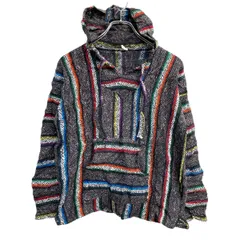 メキシカンパーカー Mサイズ レディース グレー マルチカラー メキシコ製 古着卸 アメリカ仕入 t2411-3483