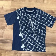 着丈68cm【良品訳あり】ルイヴィトン Tシャツ ブルーL 着丈68cm【良品訳あり】ルイヴィトン Tシャツ ブルーL