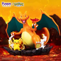 17cm 海外限定 リザードン イーブイ フィギュア 正規品 ポケモン ポケットモンスター PVC Funism 海外 限定 FUNISM フニスム Pokemon 初代 赤 緑 スタチュー 炎