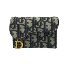 クリスチャンディオール Christian Dior Saddle Bloom サドル ブルーム カードホルダー オブリーク ジャカード レディース 表記無 