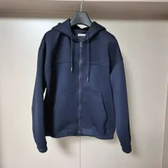 L ) 夜会 メンズ ネオプレン フード付き ジップアップパーカー