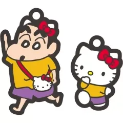 【中古】キーホルダー 1.野原しんのすけ＆ハローキティ 「クレヨンしんちゃん×サンリオキャラクターズ ペアチャームコレクション」