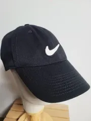 ナイキヴィンテージ オレンジラベル レガシー ブラック テニス ボールキャップ 状態良好 共有可能