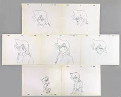 サンデー名探偵コナン 青山剛昌直筆 時計じかけの摩天楼 複製アニメ