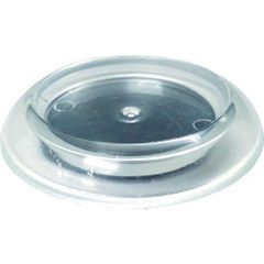 透明_60mm_ゴム付 TRUSCO(トラスコ) キャスター用受け皿 ゴム付 60mm 透明 12個入 TUR600-TM-12