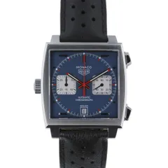【中古】 TAG HEUER （タグホイヤー） ﾓﾅｺ ｸﾛﾉｸﾞﾗﾌ ﾃﾞｲﾄ 時計 自動巻き/ﾒﾝｽﾞ ﾓﾅｺ Navy ﾈｲﾋﾞｰ CAW211P.FC6356 stainless leather used:Aのサムネイル