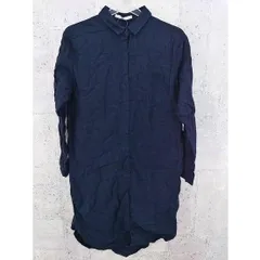 ◇ KBF ケービーエフ URBAN RESEARCH  長袖 膝丈 シャツ ワンピース ONE ネイビー レディース   【中古】 【1002796604034】