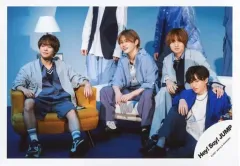 【中古】生写真(ジャニーズ) Hey! Say! JUMP/集合(4人)/横型・全身/シングル「群青ランナウェイ」MV＆ジャケ写オフショット/公式生写真