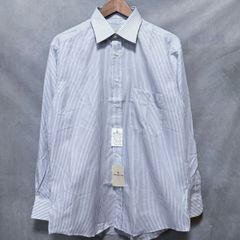 Ermenegildo Zegna エルメネジルドゼニア タグ付き 未使用 コットン サマー オックスフォード ドレスシャツ size.39-15.1/2 ストライプ 青