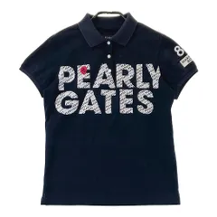 サイズ：0 PEARLY GATES パーリーゲイツ  半袖ポロシャツ  ネイビー系 [240101449842] ゴルフウェア レディース ストスト