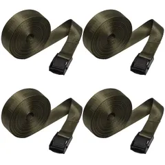 荷締 梱包 ベルト バンド 多用途 固定ベルト ラッシングベルト タイダウンベルト 地震 災害 対策 (ダークグリーン, 長さ10m) [ダークグリーン] [長さ10m]