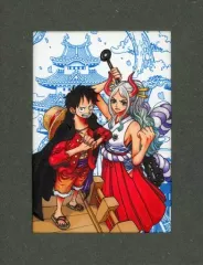 【中古】雑貨 ルフィ＆ヤマト 刺繍アート 「ワンピース」 デジタル版週刊少年ジャンプ定期購読者限定 応募者全員サービス