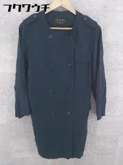 ◇ ◎ Another Edition アナザーエディション ベルト付 長袖 トレンチ コート サイズM ネイビー レディース 【中古】 【1002802463471】のサムネイル