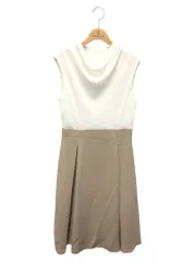 フォクシーニューヨーク DRESS ETINCELLE 43774 ワンピース 40 ホワイト 切替 タックフレア IT1BH3D4Z4LW
