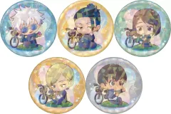 【中古】バッジ・ビンズ 全5種セット 「呪術廻戦 懐玉・玉折 呪術廻戦 ポップアップショップ～Cycling～ トレーディングちびキャラホログラム缶バッジ 休憩ver.」