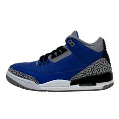 ナイキ NIKE AIR JORDAN 3 VARSITY ROYAL エアジョーダン3 ヴァーシティロイヤル ブルー グレー 青 灰 US8 26cm スニーカー 1219