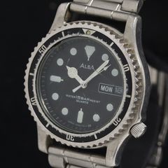 SEIKO ALBA アルバ V348-6070 15BAR ダイバー トップ - メルカリ