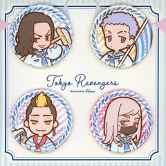 [Used] Badge/Pin Set of 4 Can Badges (F*Kaori Collaboration) C "Tokyo Revengers" AnimeJAPAN 2023 Goods