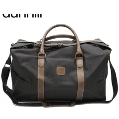 ダンヒル Dunhill ボストンバッグ ヘリンボーン 2WAYショルダー グレー 灰色 ブラウン ゴールド レディース 中古